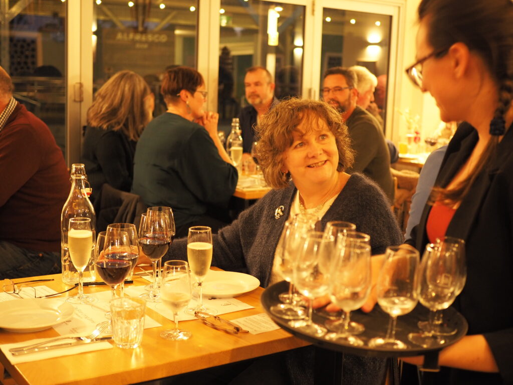 Wine club members dinner. Four Winds Vineyard